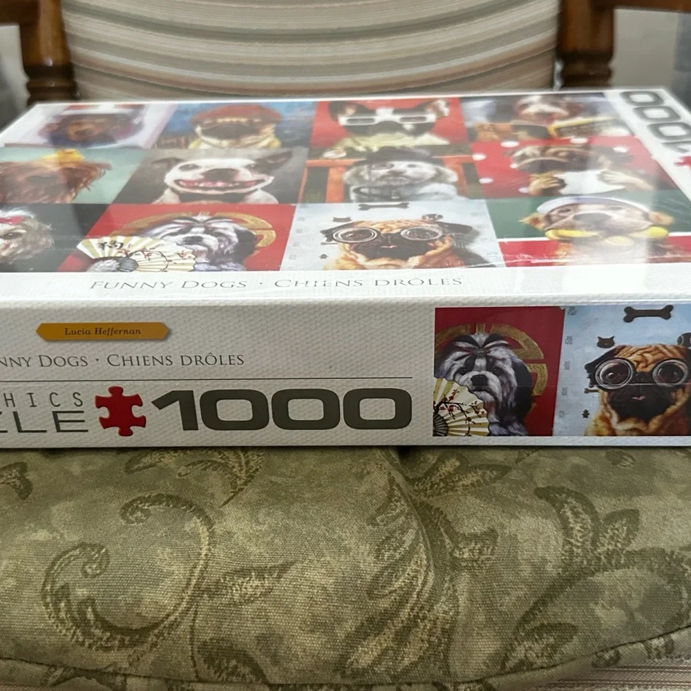 Funny Dogs Puzzle 1000 Pieces Pug Terrier